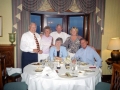 With Kay and George Quinn and Therese and Mick Quin at the Bayview Hotel, one of our favorite places to dine in Ballycotton, 2003.