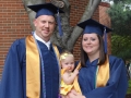 May 2012 Chrystal and Ben Copenhaver, with baby Emmalyn, at their graduation from Shepherdstown College. To Chrystal, Noel was the grandfather she never had.